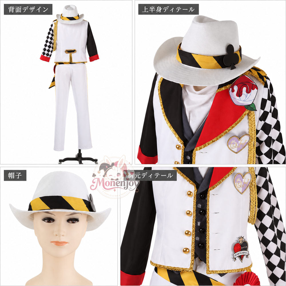 Monenjoy ツイステ ハーツラビュル寮服 トレイ・クローバー  コスプレ衣装 trey ｜  オーダーメイド対応　舞台服）（副本） MONENJOY