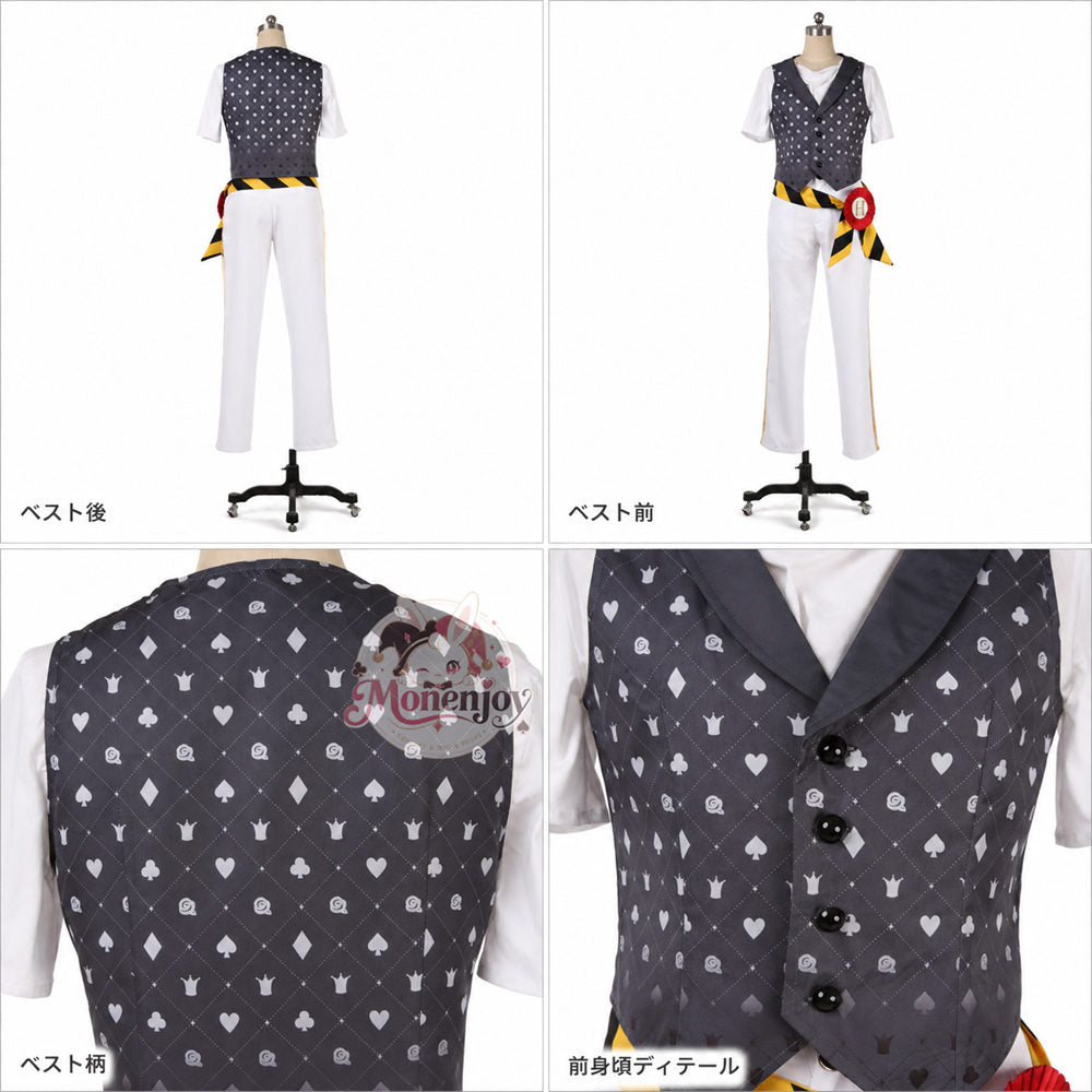 Monenjoy ツイステ ハーツラビュル寮服 トレイ・クローバー  コスプレ衣装 trey ｜  オーダーメイド対応　舞台服）（副本） MONENJOY