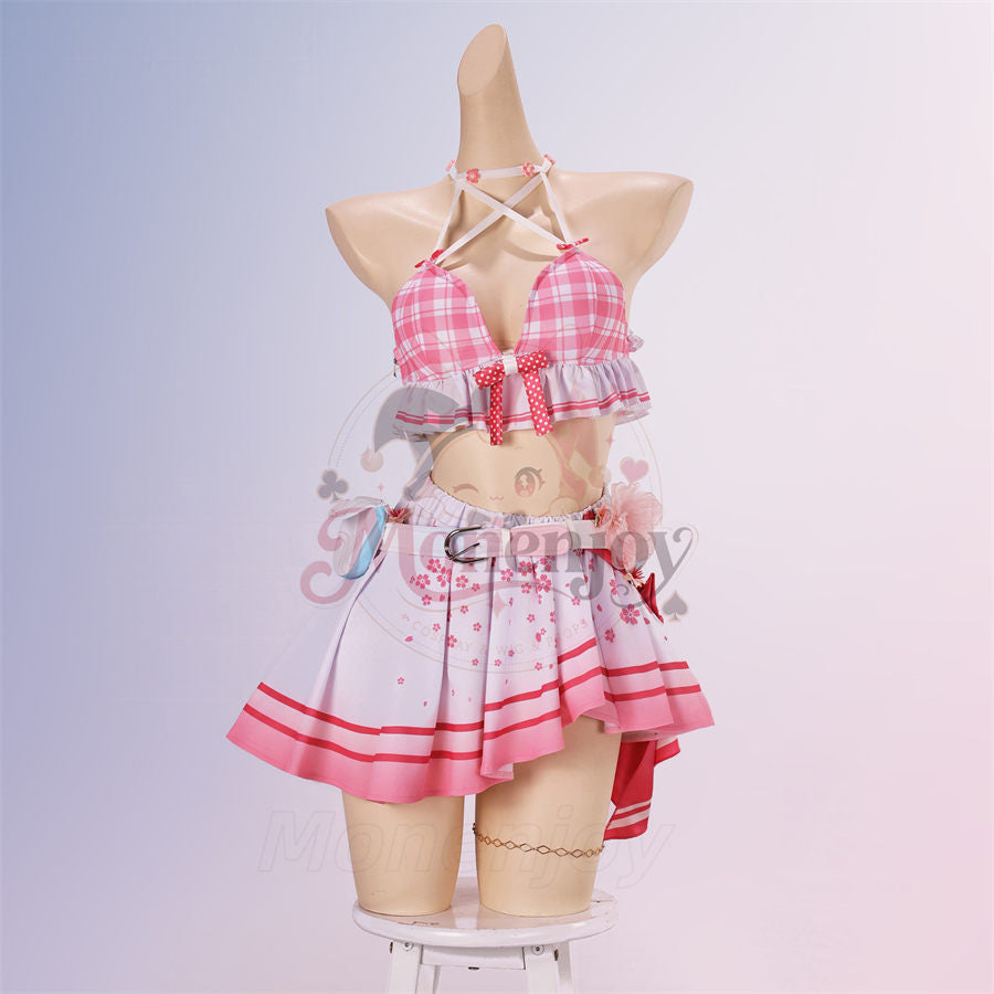 【Monenjoy】鳴潮 千咲「白桃パフェ」・リンネー「ミントキャンディ」夏コスプレ衣装 水着Ver. コスチューム Monenjoy
