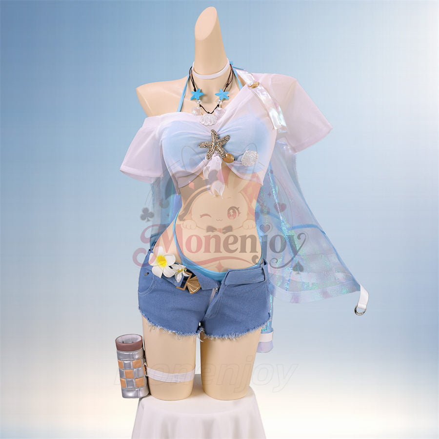 【Monenjoy】鳴潮 千咲「白桃パフェ」・リンネー「ミントキャンディ」夏コスプレ衣装 水着Ver. コスチューム Monenjoy