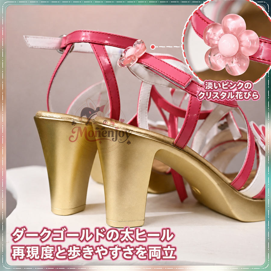 【Monenjoy】鳴潮 千咲「白桃パフェ」＆リンネー「ミントキャンディ」水着Ver.&nbsp; サンダル　靴　コスプレ道具 Monenjoy