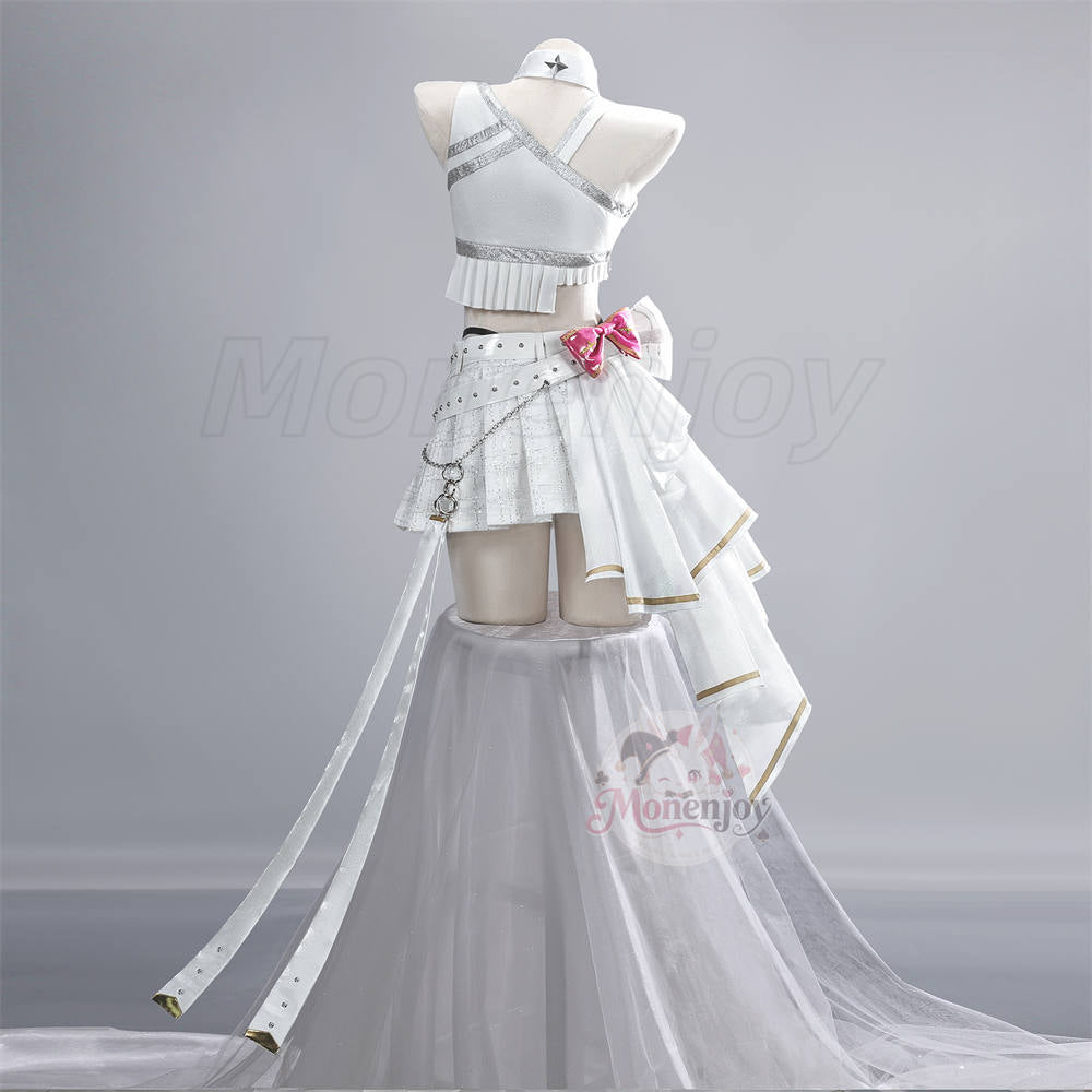 Millymoon ホワイト コスプレ衣装 限定販売 Monenjoy 鳴潮「Solar5」ダーニャ ライブ衣装 舞台服