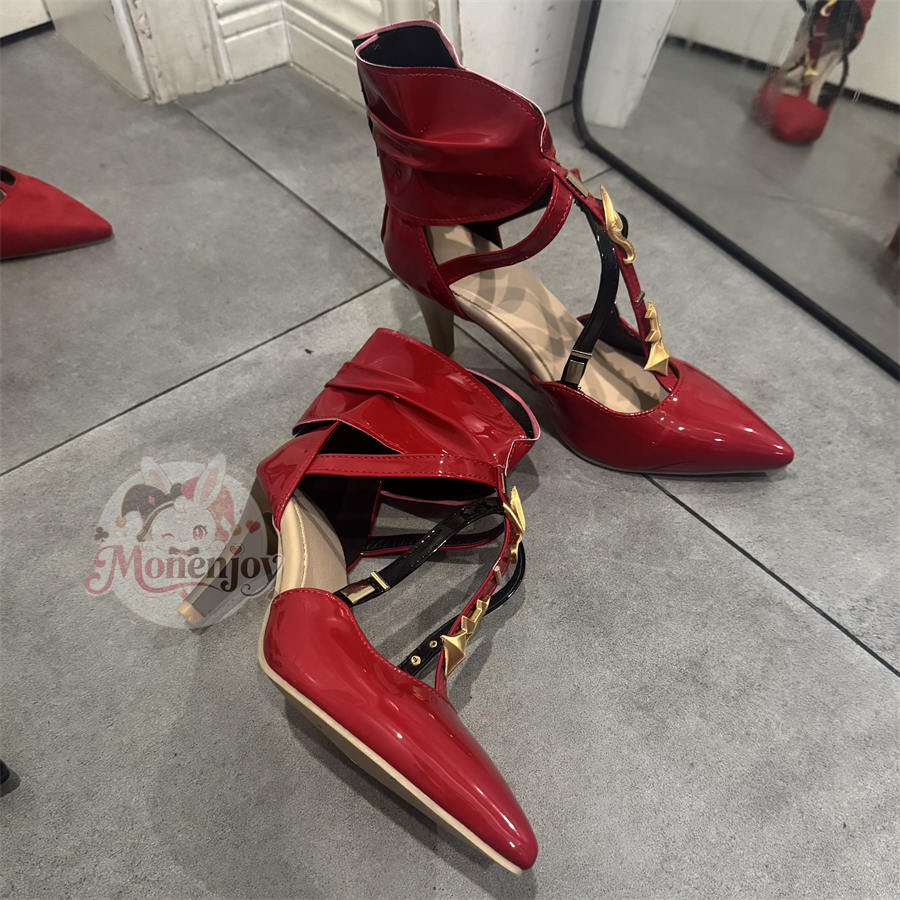 Monenjoy 鳴潮 フローヴァ コスプレ靴 ブーツ パンプス シューズ 撮影・舞台対応