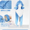 Monenjoy 鳴潮 清宵 コスプレウィッグ 80cm｜全長105cm 雅ブルー 耐熱・マット質感