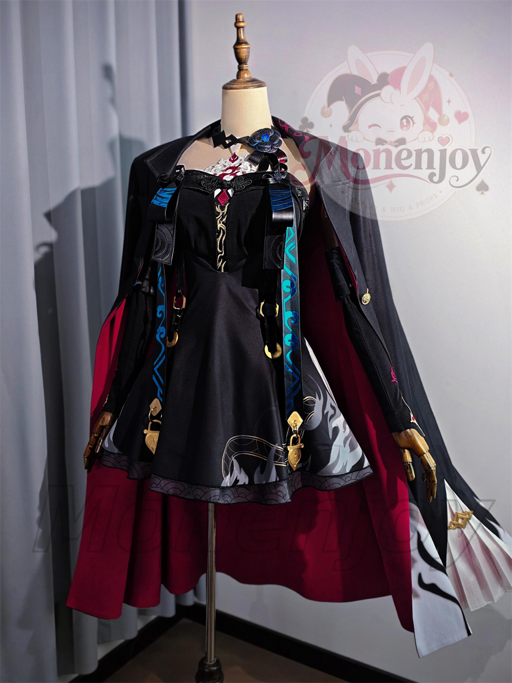 Monenjoy　鳴潮 鎖暝(サメイ コスプレ衣装　3dPla材質　刺繍柄　コスチューム　イベント舞台対応 MONENJOY