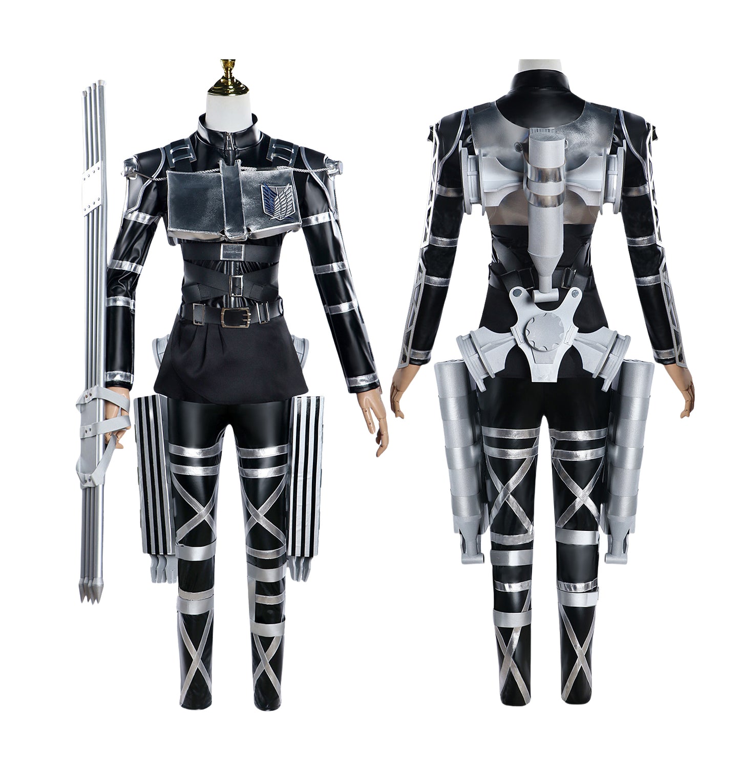 Monenjoy　劇場版「進撃の巨人」完結編 THE LAST ATTACK　コスプレ衣装　 戦闘服　マント追加可能　イベント　仮装　ハロウィン - Monenjoy