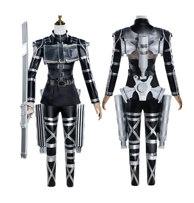 Monenjoy　劇場版「進撃の巨人」完結編 THE LAST ATTACK　コスプレ衣装　 戦闘服　マント追加可能　イベント　仮装　ハロウィン - Monenjoy