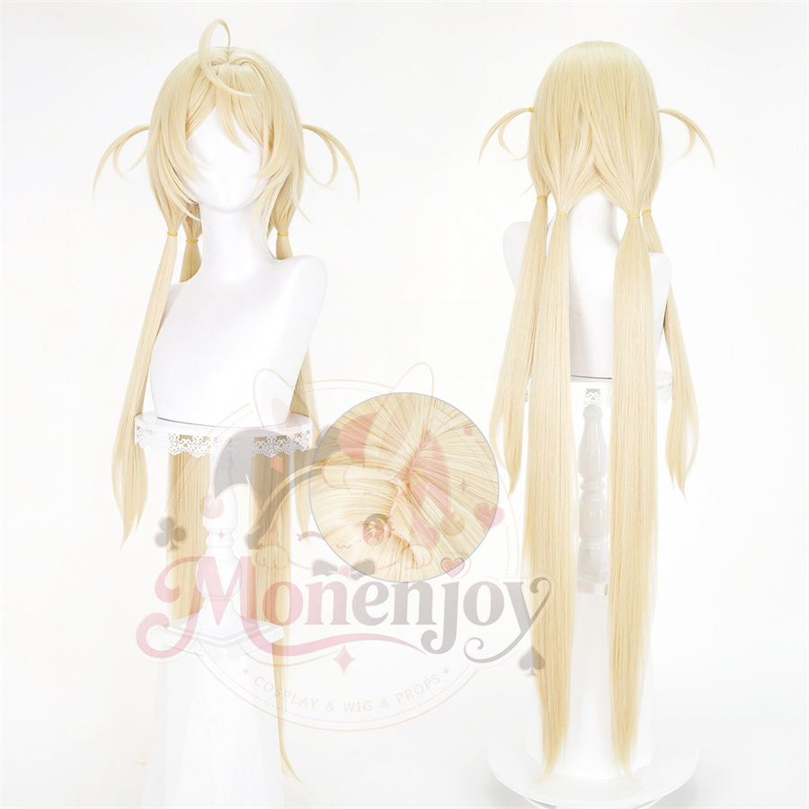 Monenjoy ゼンレスゾーンゼロ フィオニー ウィッグ 120cm イエロー｜耐熱マットファイバー Monenjoy