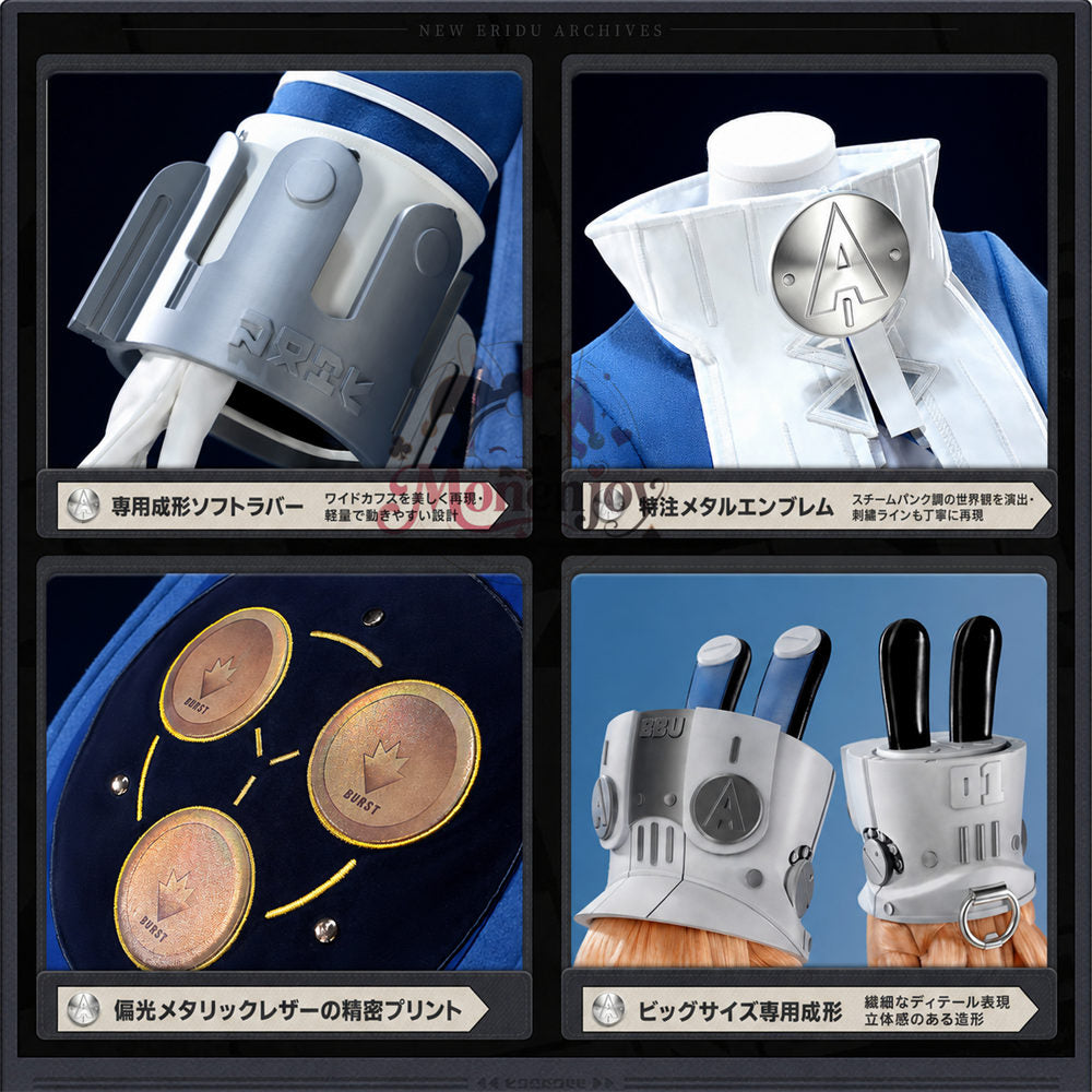 Monenjoy　ゼンゼロ　ノルムー・ホローウェル　　Norma Hollowell　コスプレ衣装　帽子付＋金属製パーツUP ウール生地　コスチューム　 Monenjoy