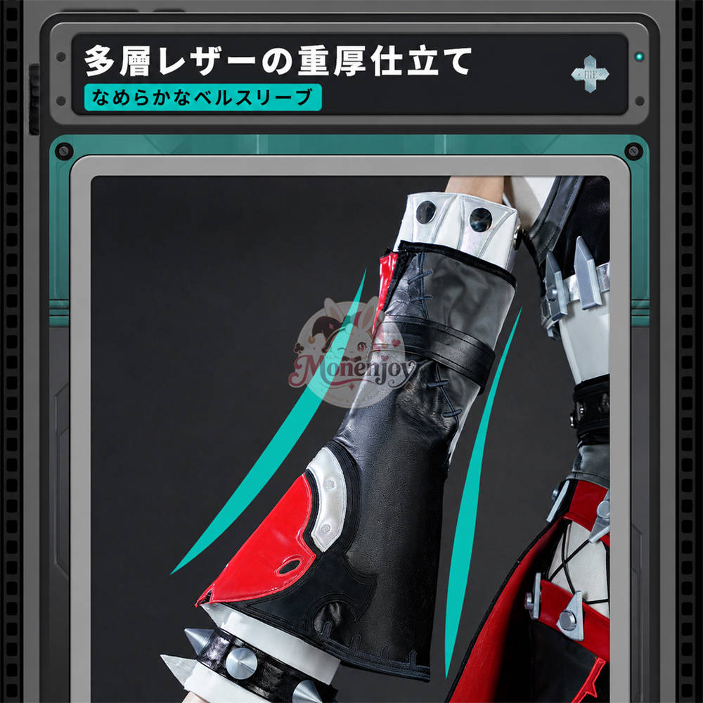 Monenjoy ゼンレスゾーンゼロ ロクシー コスプレ衣装｜金属製パーツ・PLA付き 人工革 Roxy コスチューム