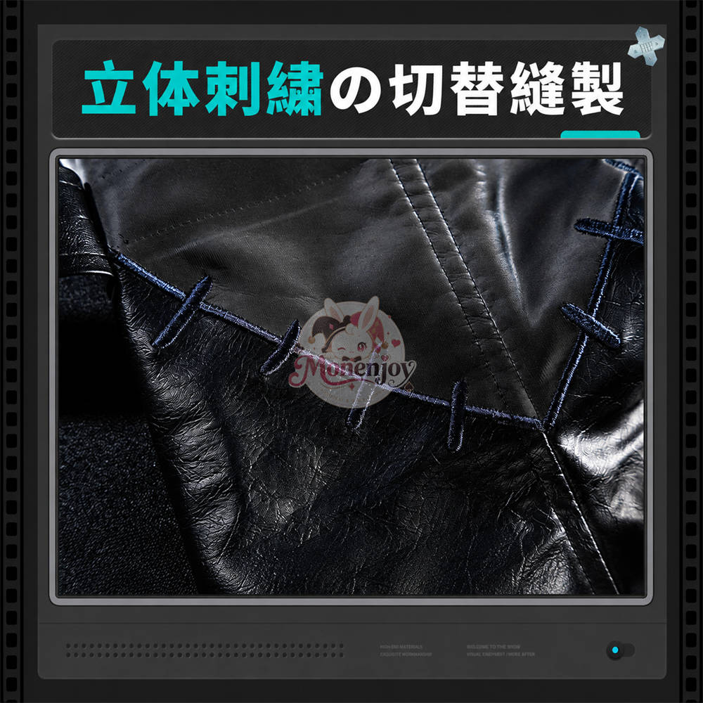Monenjoy ゼンレスゾーンゼロ ロクシー コスプレ衣装｜金属製パーツ・PLA付き 人工革 Roxy コスチューム