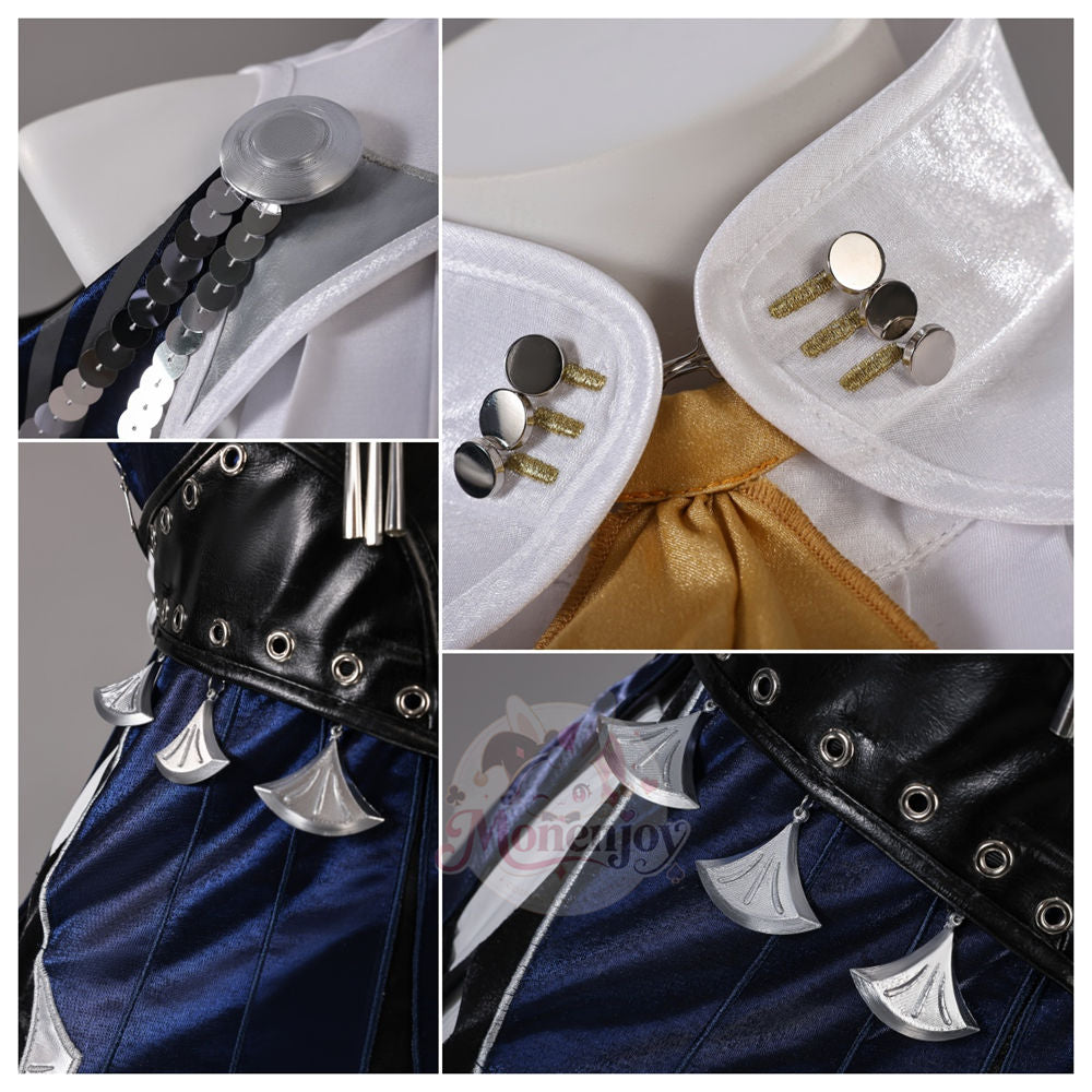 Monenjoy ゼンレスゾーンゼロ ヴェリナ コスプレ衣装｜PLA・金属パーツ付き ロングストッキング
