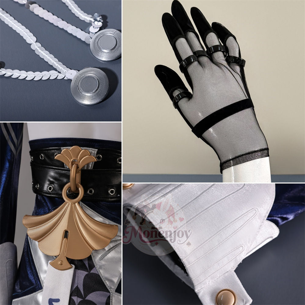 Monenjoy ゼンレスゾーンゼロ ヴェリナ コスプレ衣装｜PLA・金属パーツ付き ロングストッキング